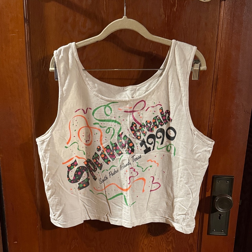 Vintage 90’s spring brake Graphic Women's Tank Top - White